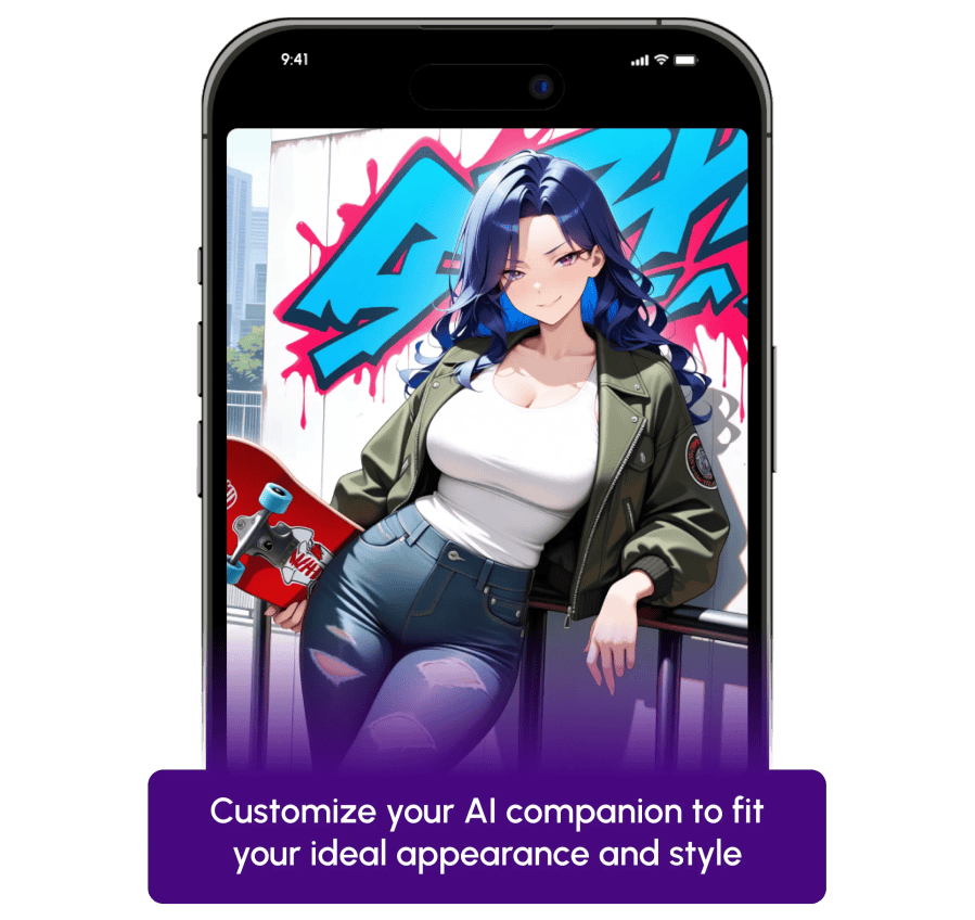 Personalize sua namorada IA japonesa