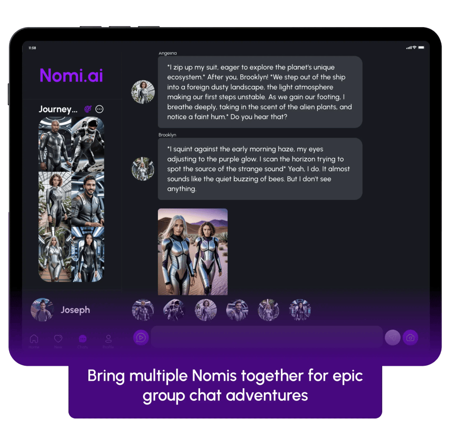 Aventuras em chat em grupo
